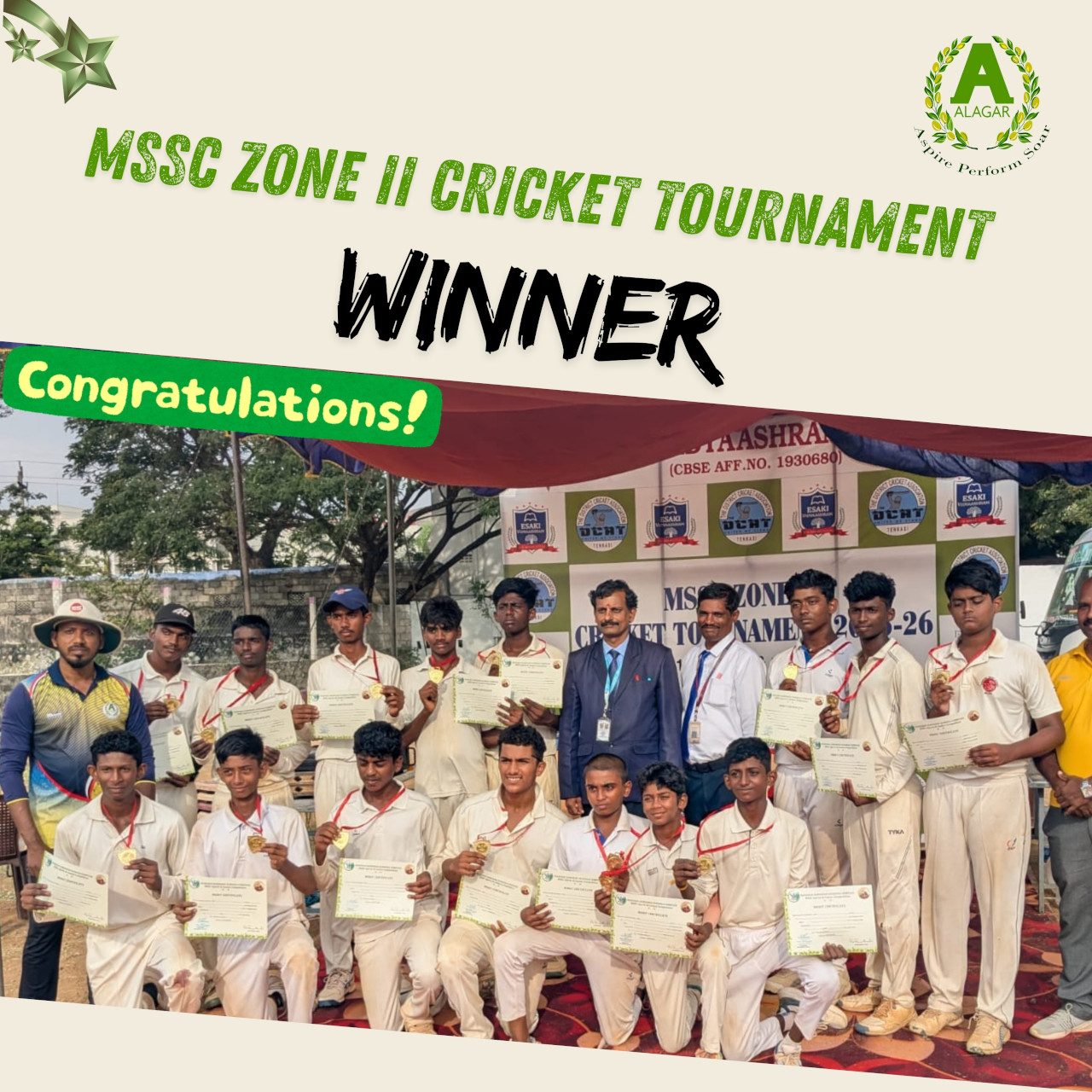 MSSC Zone II Cricket Winners
