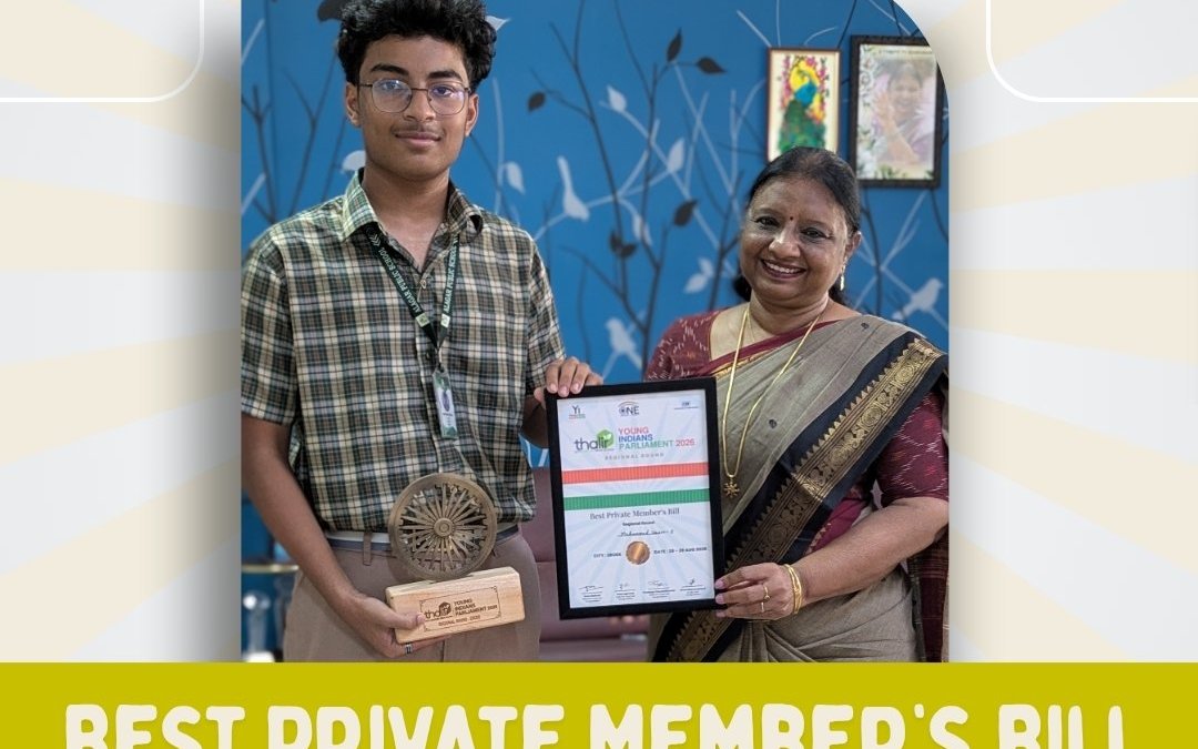 Young Indians Parliament 2026 — Best Private Member's Bill award